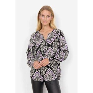 NWT SOYA CONCEPT VERNIA Baroque Print Blouse